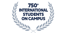 750+ International students on campus