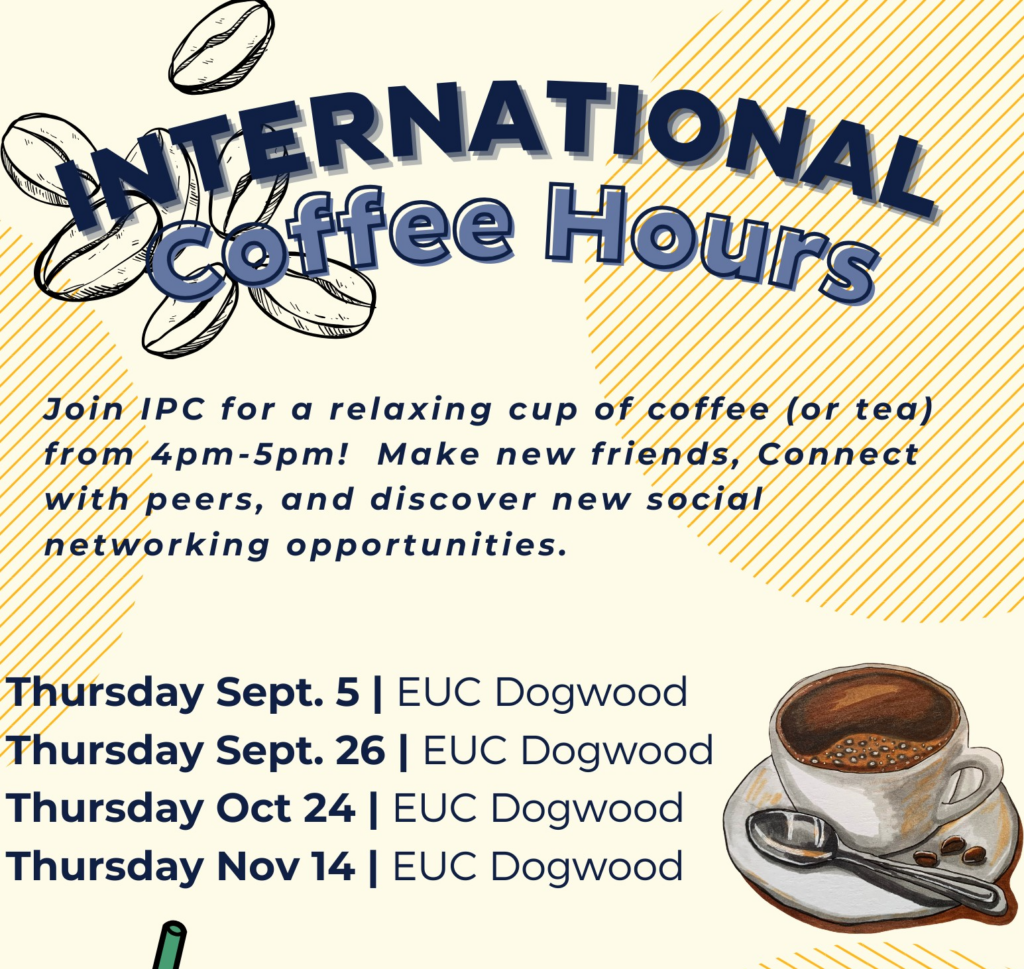 international coffee hours poster