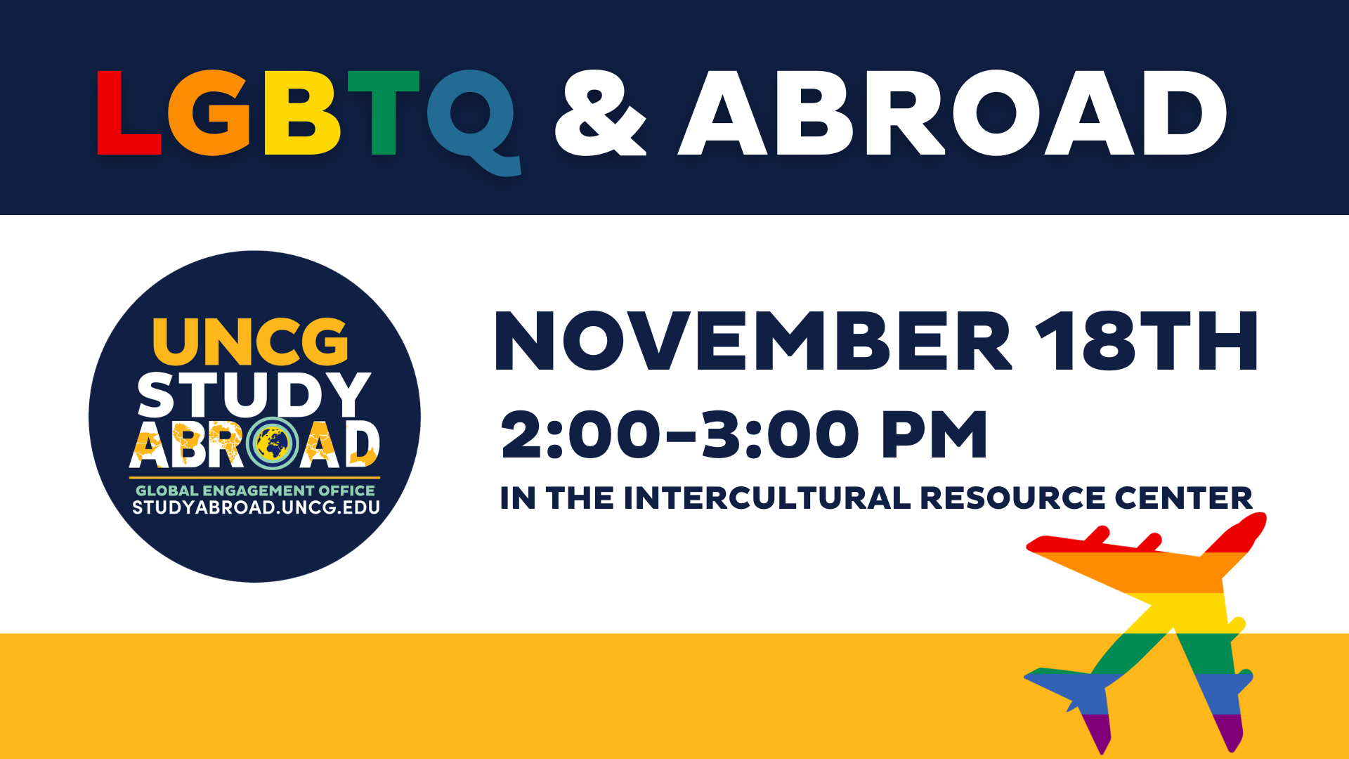 Event information in vibrant graphic format.