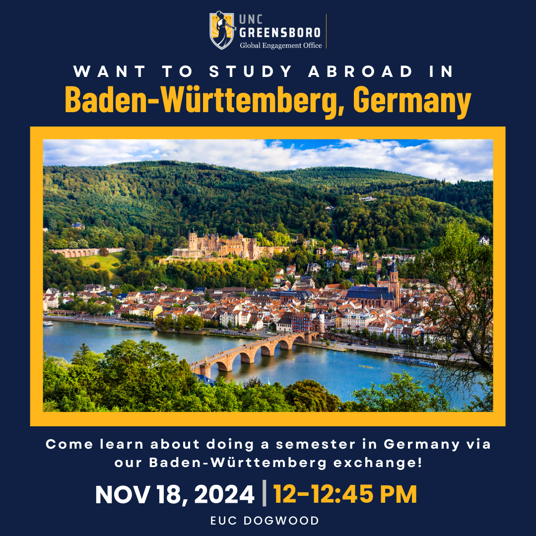 Vibrant visual graphic version of event details.