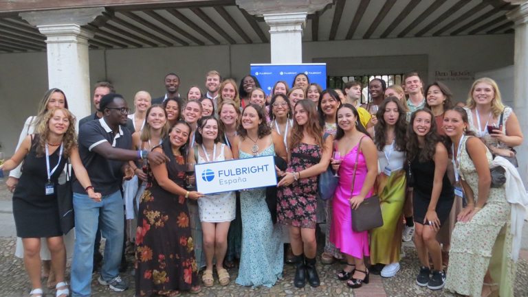 UNCG Alum Tatiana Rincon Diaz and her Fulbright cohort in the Canary Islands, 2025.